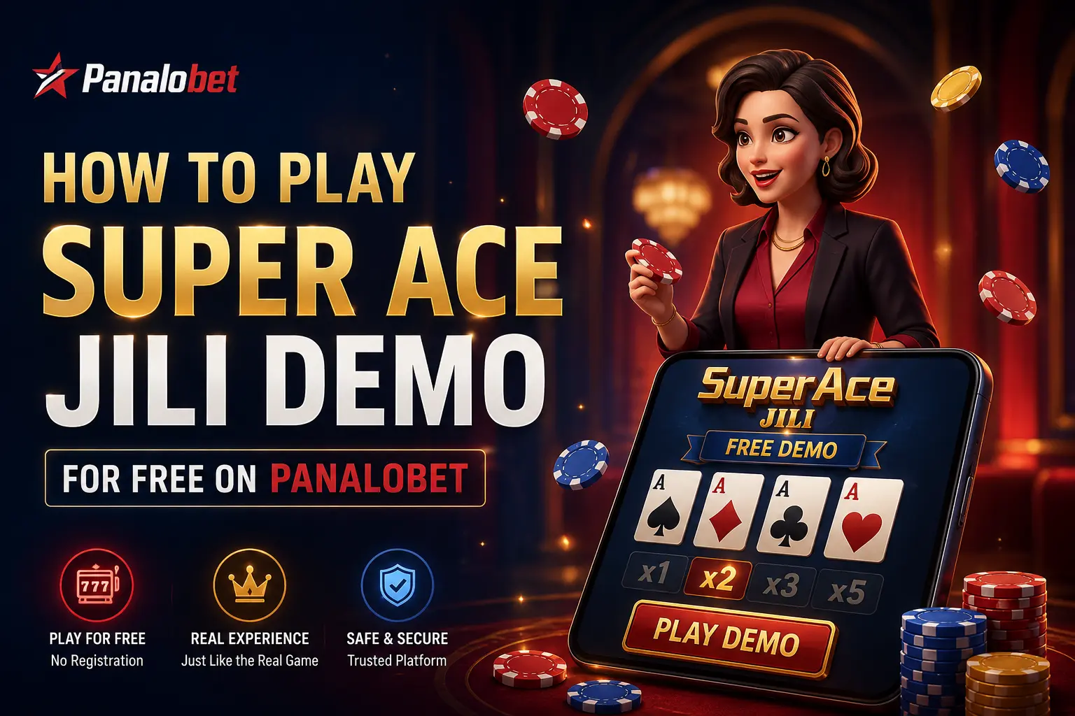 How to Play Super Ace JILI Demo for Free on Panalobet
